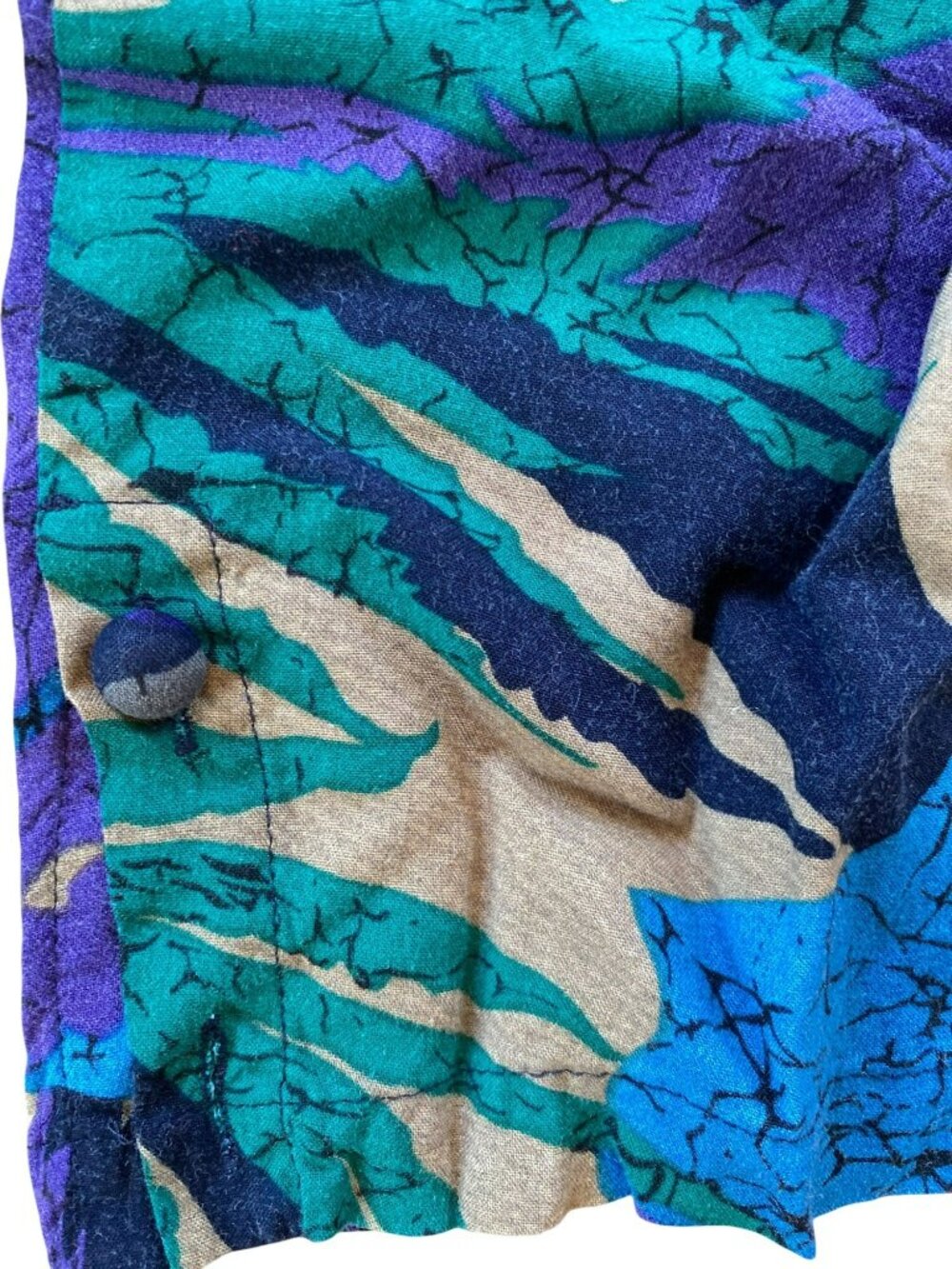 Vintage Forenza 80s Harem Pants Print MC Hammer Rayon Large - Picture 7 of 8